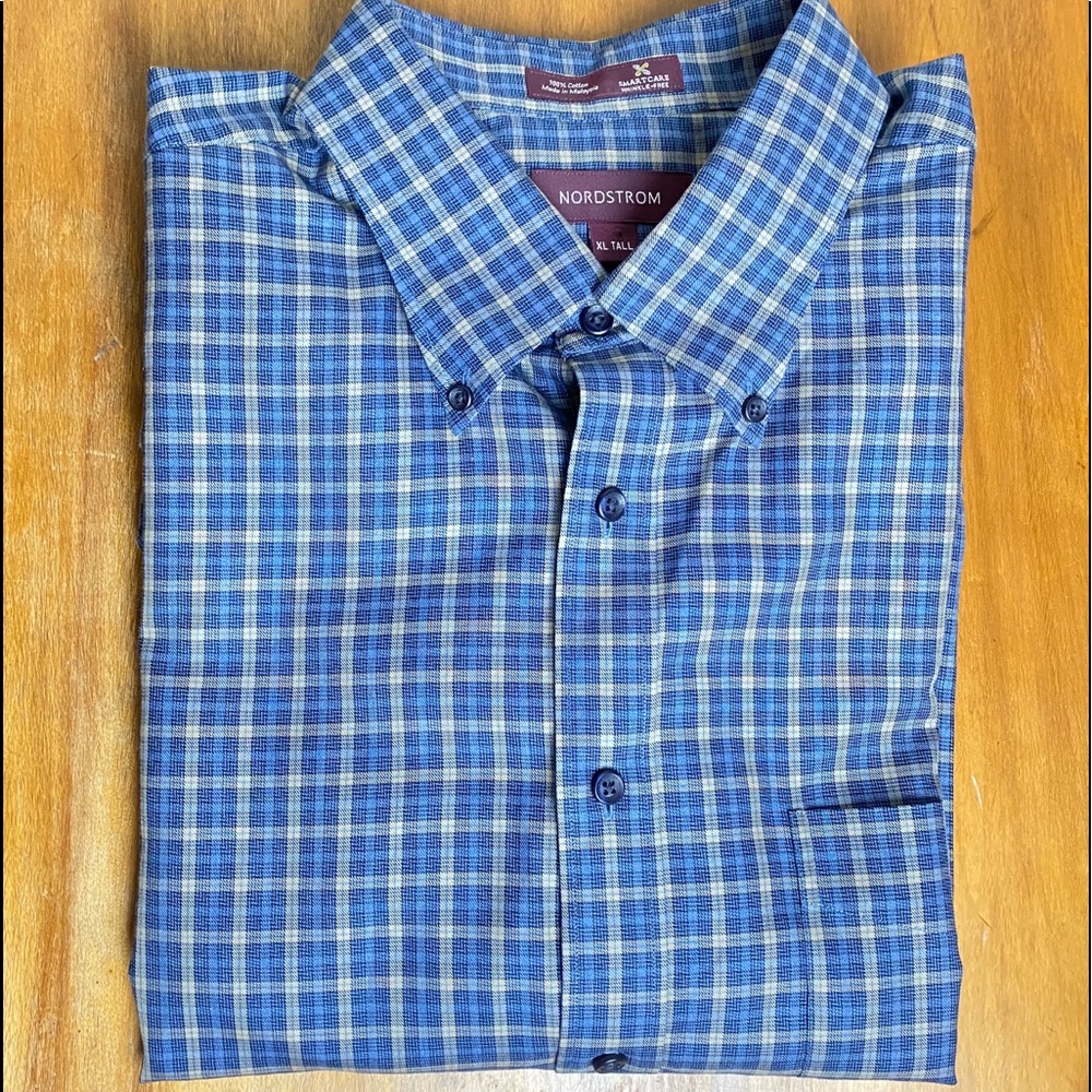 Nordstrom SMARTCARE Wrinkle Free Dress Shirt XLT